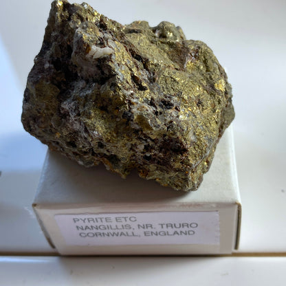 PYRITE - NANGILLIS, TRURO, CORNWALL, ENGLAND. 166g MF154