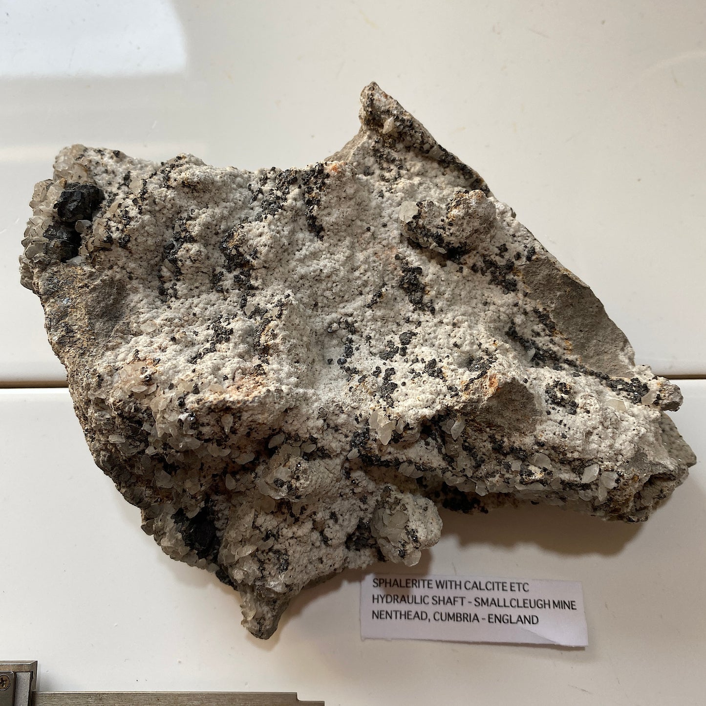 SPHALERITE ETC - SMALLCLEUGH MINE, NENTHEAD, CUMBRIA LARGE 572g. MF84