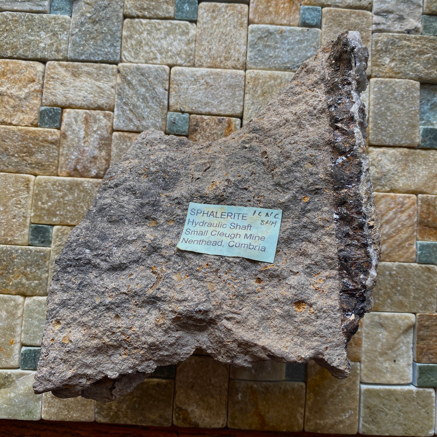 SPHALERITE ETC - SMALLCLEUGH MINE, NENTHEAD, CUMBRIA LARGE 572g. MF84