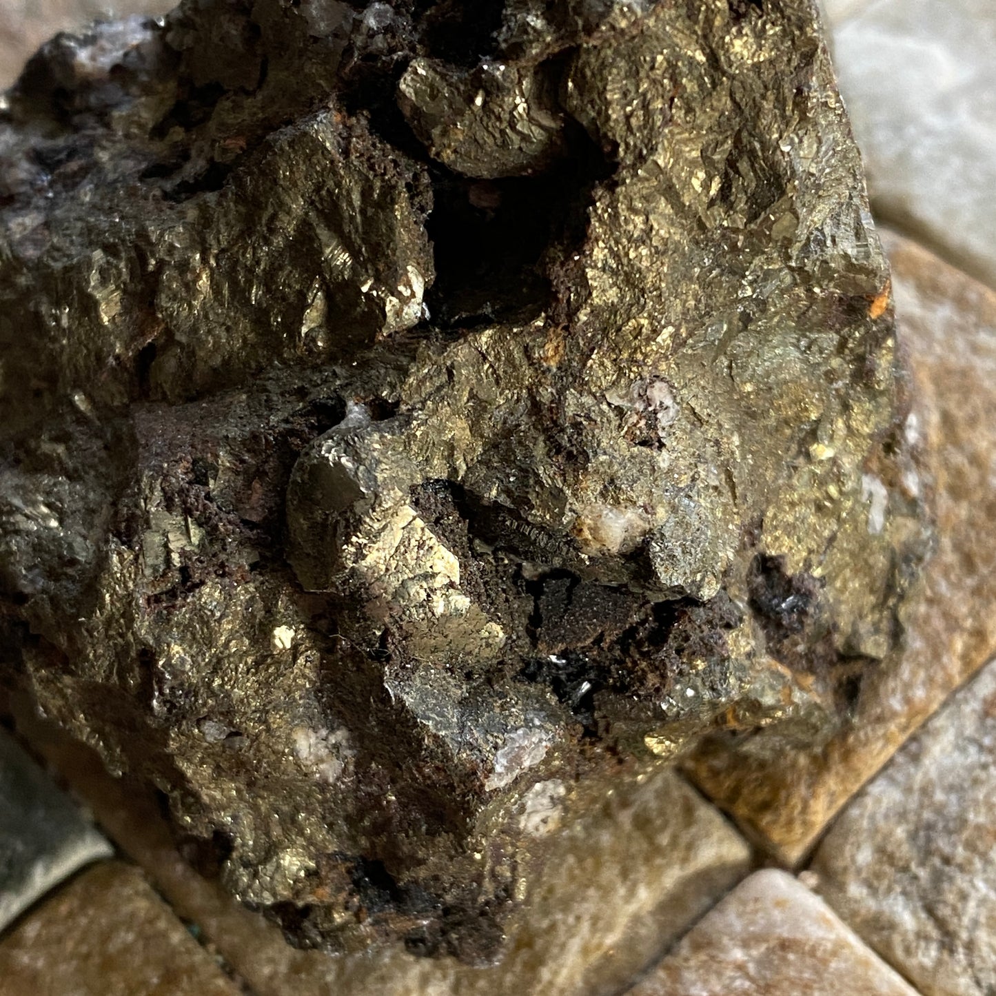 PYRITE - NANGILLIS, TRURO, CORNWALL, ENGLAND. 166g MF154