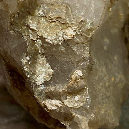 GILBERTITE [ GOLD MUSCOVITE] ON QUARTZ: STENNA GWYN MINE, FOXHOLE, CORNWALL. 101g MF5305