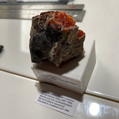 CARNELIAN QUARTZ : RATANPORE, BHARUCH DISTRICT, GUJARAT, INDIA 101g MF5306
