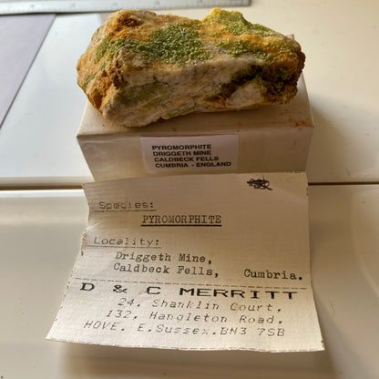 PYROMORPHITE - DRIGGETH MINE, CALDBECK FELLS, CUMBRIA, ENGLAND 85g MF124