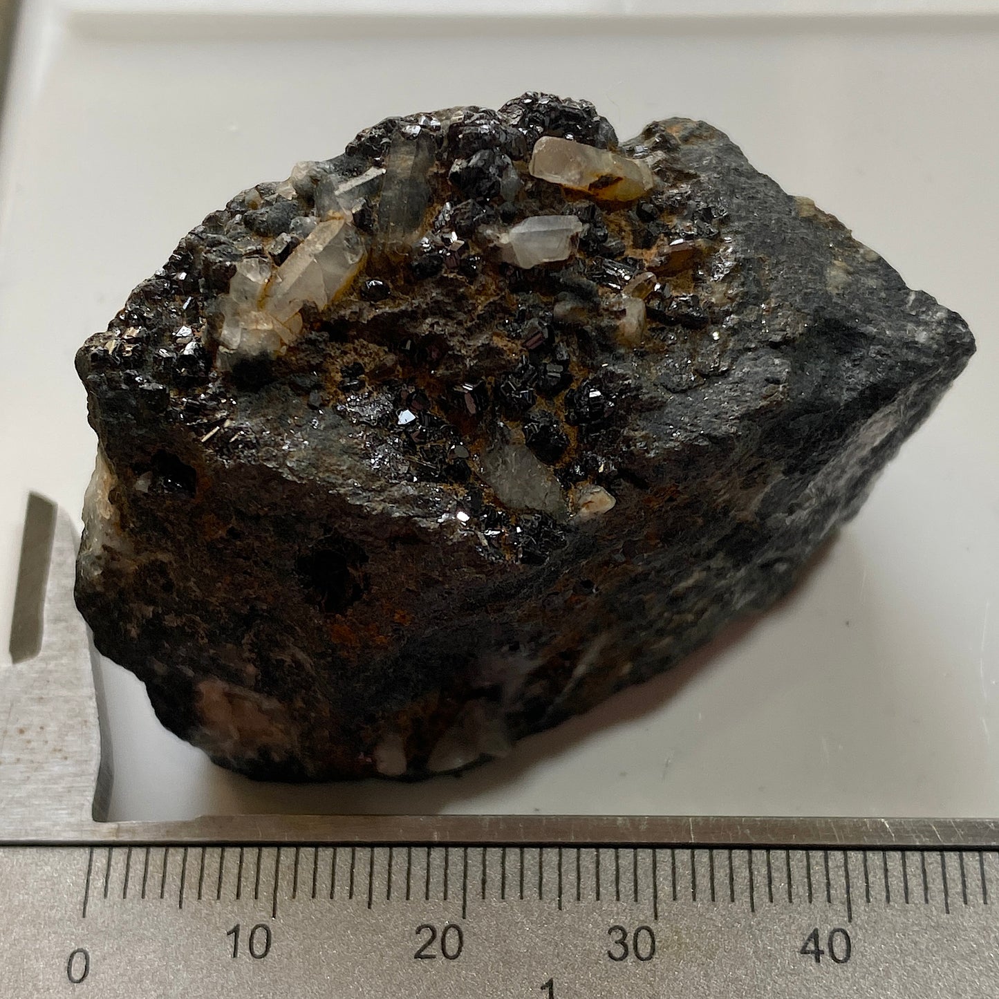 CASSITERITE [TIN ORE] : WHEAL PENDARVES, KILLIVOSE, CAMBORNE, CORNWALL 78g MF4613