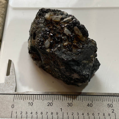 CASSITERITE [TIN ORE] : WHEAL PENDARVES, KILLIVOSE, CAMBORNE, CORNWALL 78g MF4613