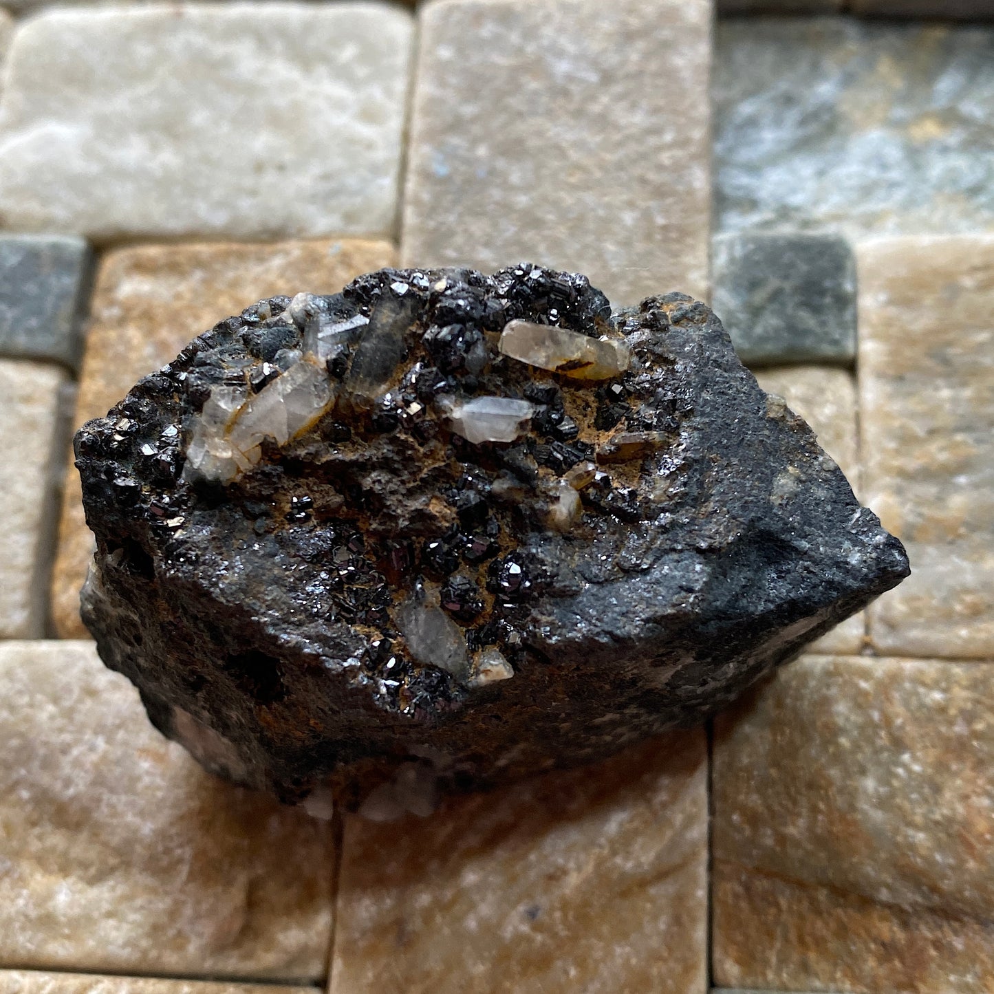 CASSITERITE [TIN ORE] : WHEAL PENDARVES, KILLIVOSE, CAMBORNE, CORNWALL 78g MF4613