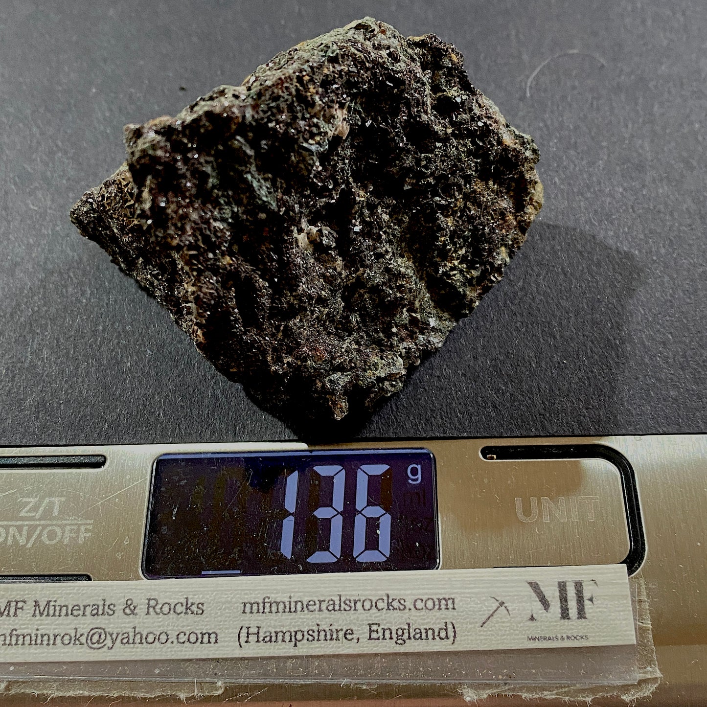 SIDERITE ON MATRIX - FOWEY CONSOLS, TYWARDREATH, CORNWALL, ENGLAND 136g MF265