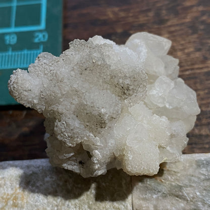 QUARTZ AFTER FLUORITE : LAMBRIGGEN MINE, PERRANZABULOE, CORNWALLK 36g MF5309