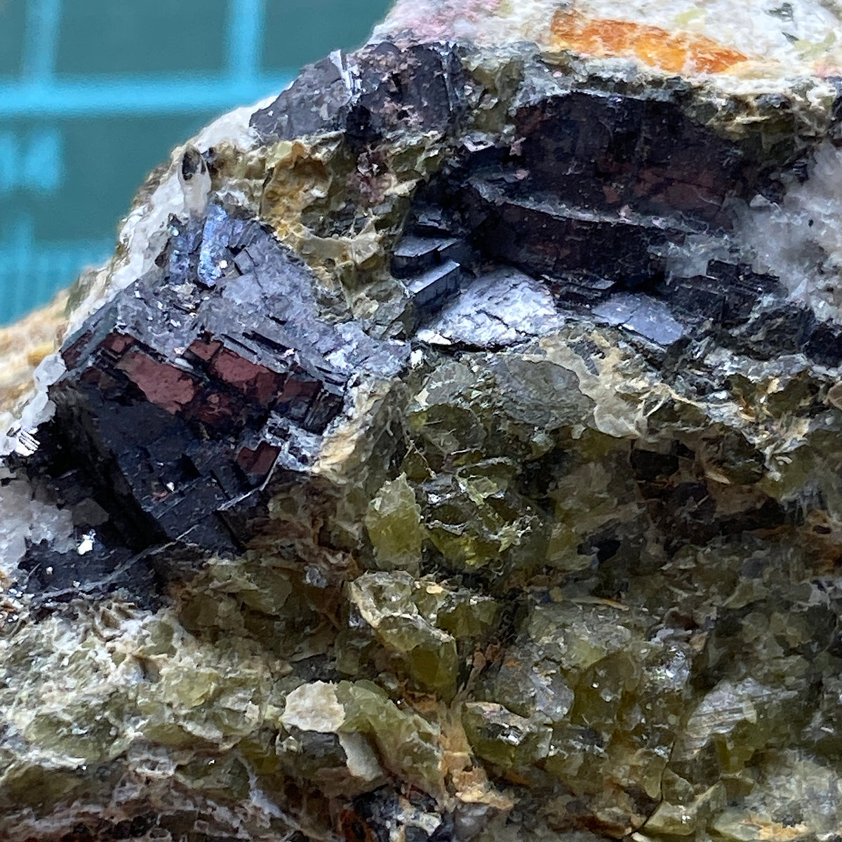HYDROZINCITE WITH SPHALERITE & GALENA : GREYSTONES QUARRY, LEZANT, CORNWALL  307g MF5311