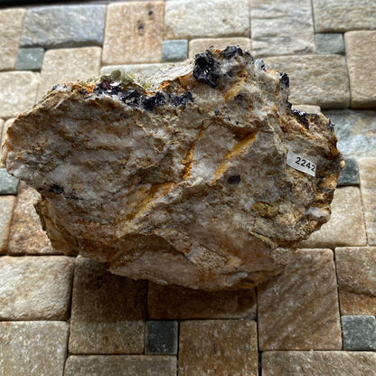 HYDROZINCITE WITH SPHALERITE & GALENA : GREYSTONES QUARRY, LEZANT, CORNWALL  307g MF5311