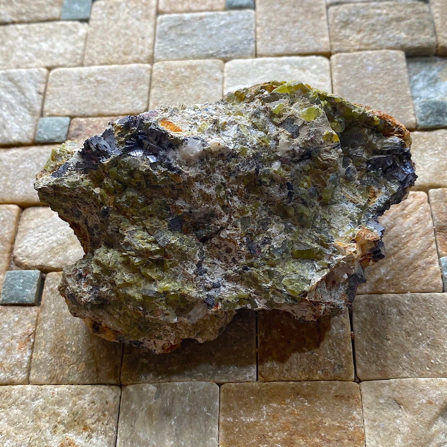 HYDROZINCITE WITH SPHALERITE & GALENA : GREYSTONES QUARRY, LEZANT, CORNWALL  307g MF5311