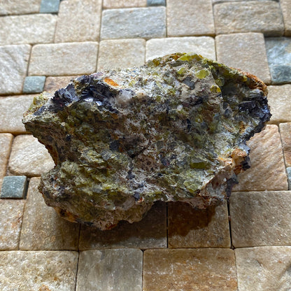 HYDROZINCITE WITH SPHALERITE & GALENA : GREYSTONES QUARRY, LEZANT, CORNWALL  307g MF5311
