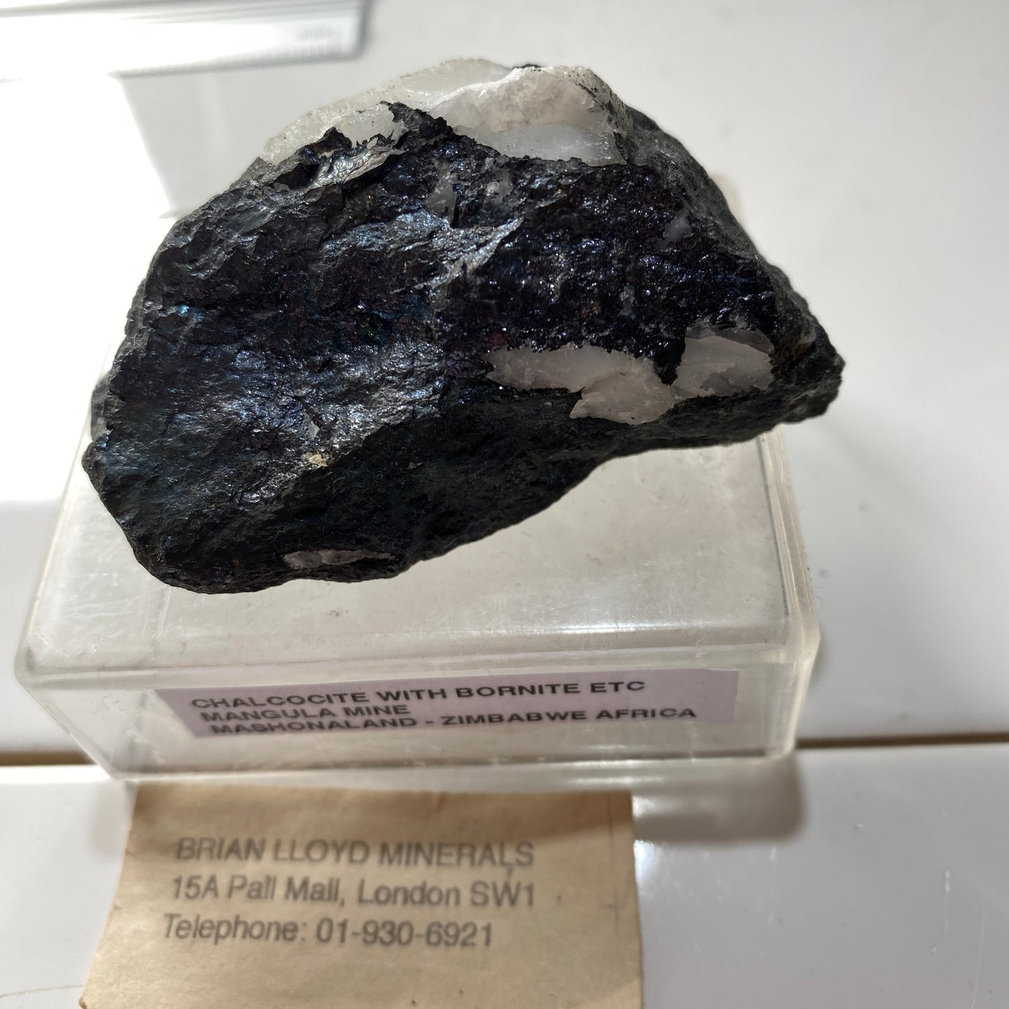 COPPER ORE [BORNITE/CHALCOCITE ETC] - MANGULA MINE, ZIMBABWE 186g MF391