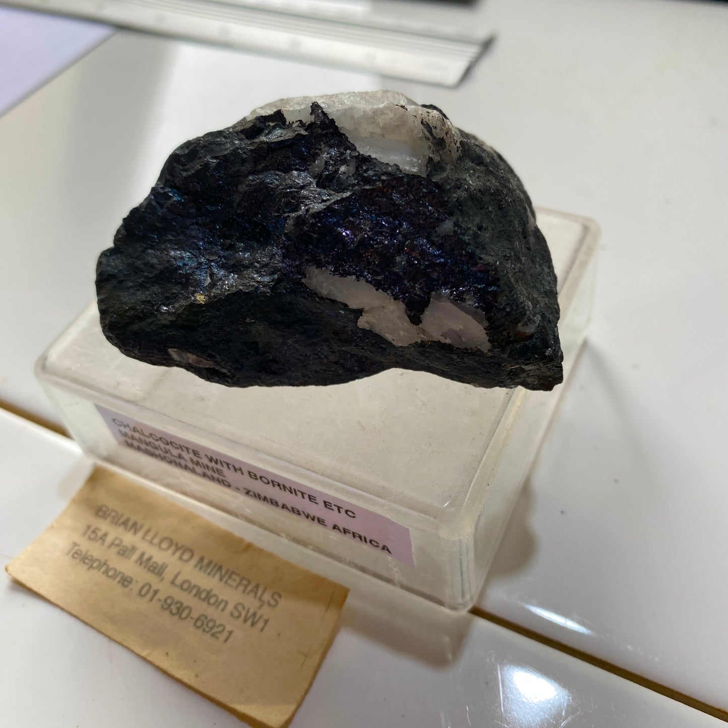 COPPER ORE [BORNITE/CHALCOCITE ETC] - MANGULA MINE, ZIMBABWE 186g MF391