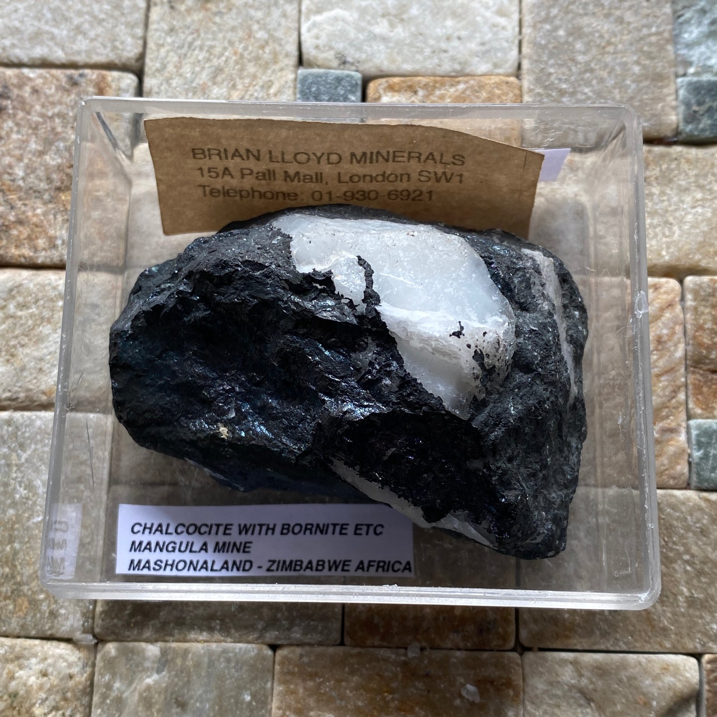 COPPER ORE [BORNITE/CHALCOCITE ETC] - MANGULA MINE, ZIMBABWE 186g MF391