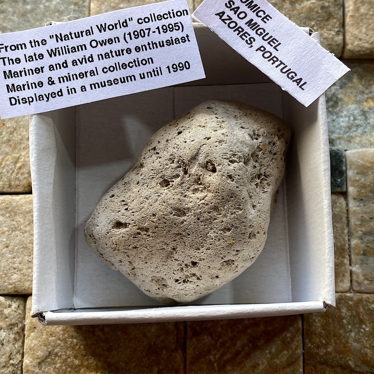 PUMICE VOLCANIC EJECTA : SAO MIGUEL, AZORES ISLANDS, PORTUGAL  5g MF5313