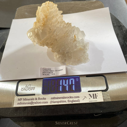 CALCITE ATTRACTIVE ASSEMBLAGE : TAFF WELLS, PENTYRCH, WALES. U.K. 147 g MF5316