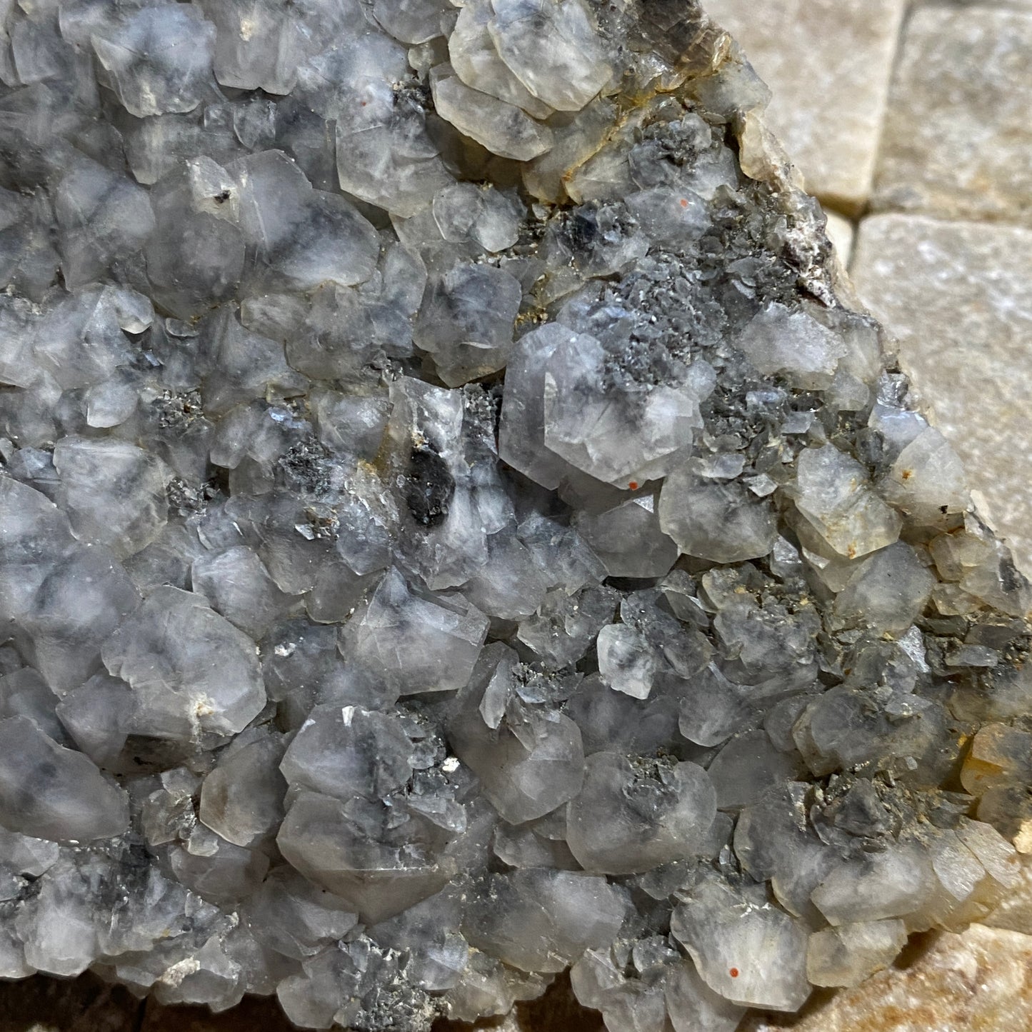 CALCITE ON MATRIX : PARC MINE, TREFRIW, CONWY, WALES  239g MF4620