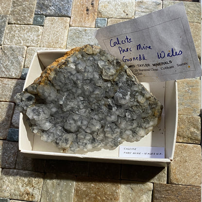 CALCITE ON MATRIX : PARC MINE, TREFRIW, CONWY, WALES  239g MF4620