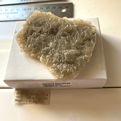 CALCITE MULTIPLES : TSUMEB MINE, OSHIKOTO, NAMIBIA 183g MF5317