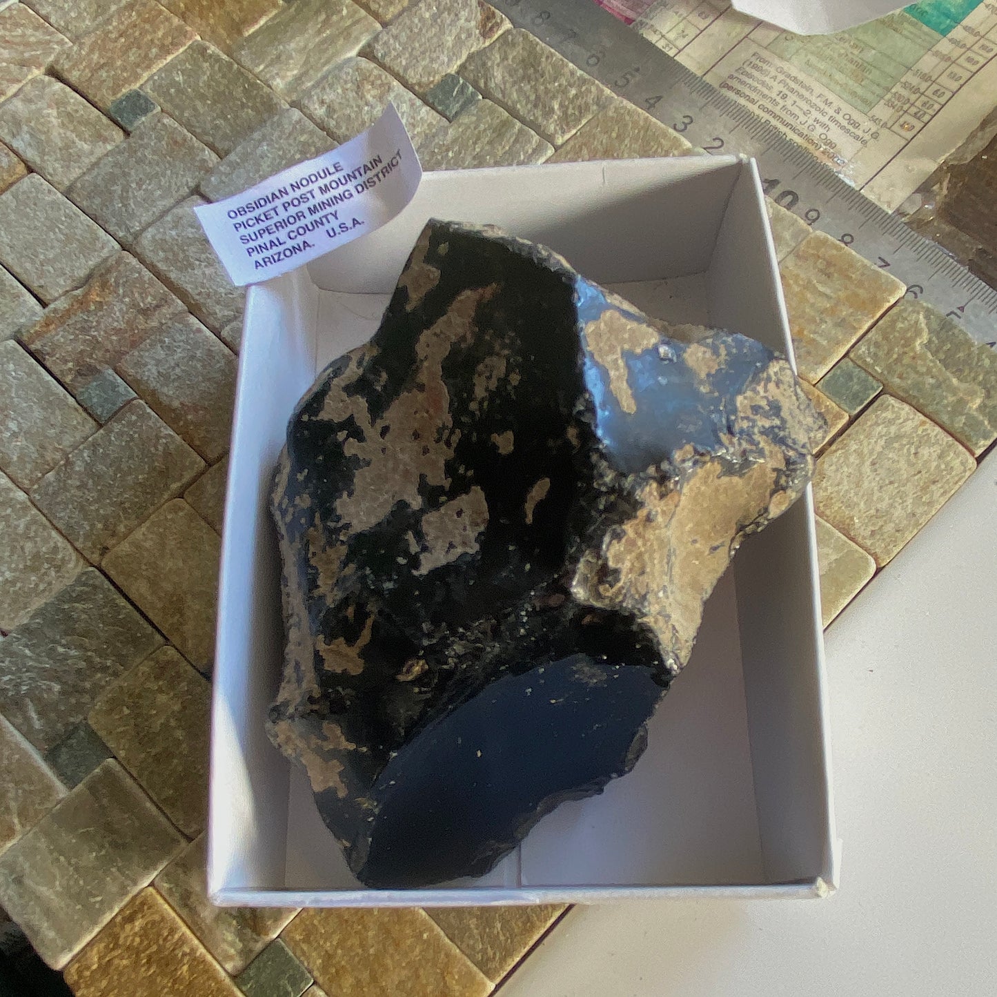 OBSIDIAN NODULE PICKET POST MOUNTAIN, ARIZONA LARGE 547g MF1422