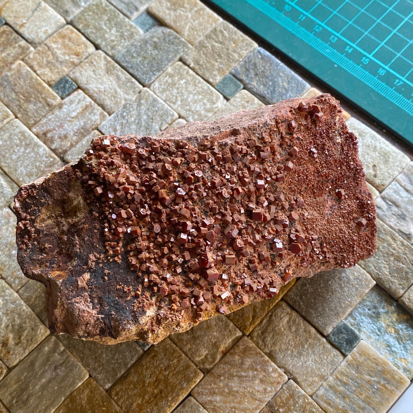 VANADINITE ON MATRIX - MIBLADEN M.D., MOROCCO,  LARGE 675g MF359