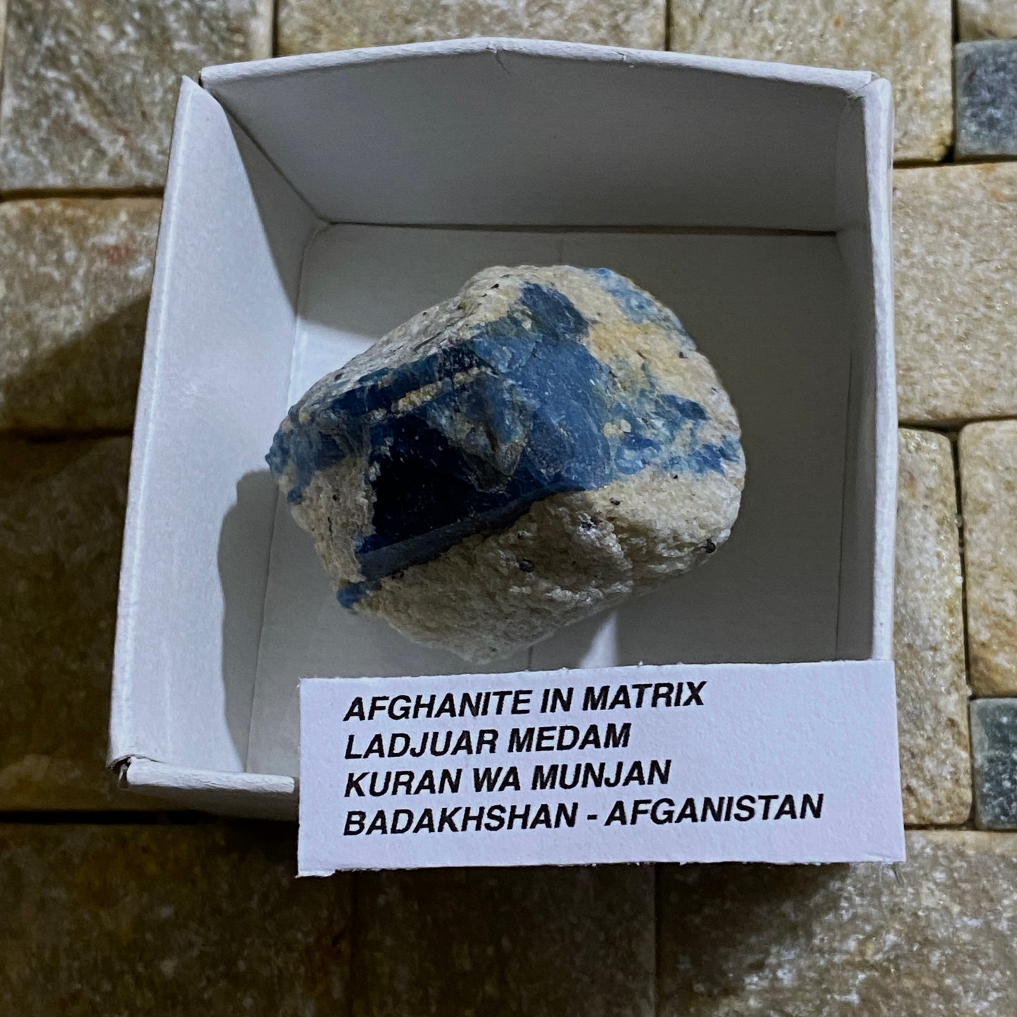 AFGANITE IN MATRIX - LADJUAR MEDAM, BADAKHSHAN, AFGHANISTAN 39g MF4246