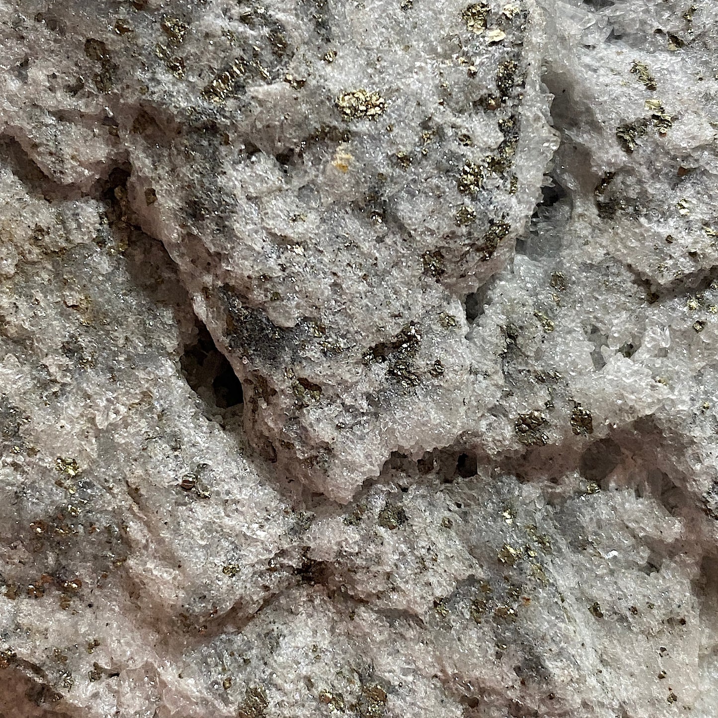 QUARTZ WITH PYRITE : WEST WHEAL JANE, BALDHU, KIA, CORNWALL LARGE 1006g MF5319