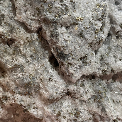 QUARTZ WITH PYRITE : WEST WHEAL JANE, BALDHU, KIA, CORNWALL LARGE 1006g MF5319