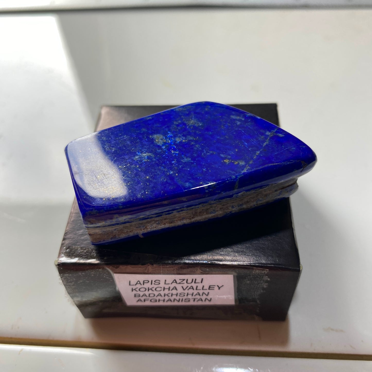 LAPIS LAZULI GEMSTONE = KOKCHA VALLEY, BADAKHSHAN, AFGANISTAN 48g MF5374