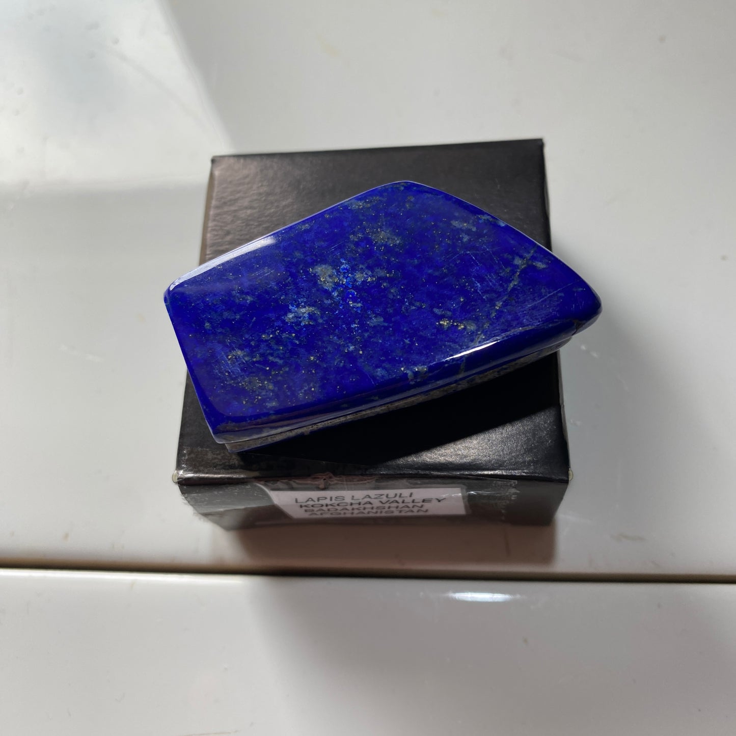 LAPIS LAZULI GEMSTONE = KOKCHA VALLEY, BADAKHSHAN, AFGANISTAN 48g MF5374