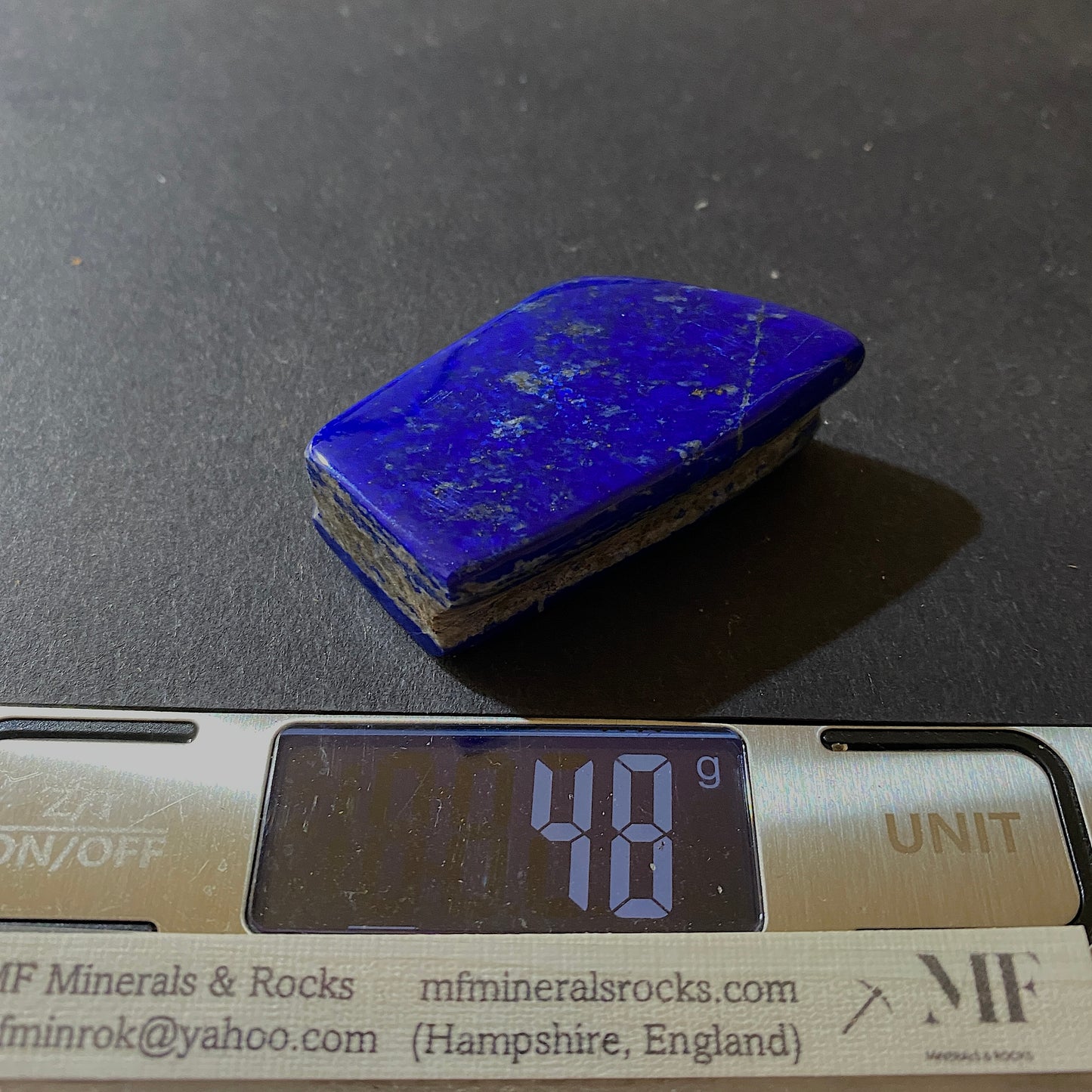 LAPIS LAZULI GEMSTONE = KOKCHA VALLEY, BADAKHSHAN, AFGANISTAN 48g MF5374