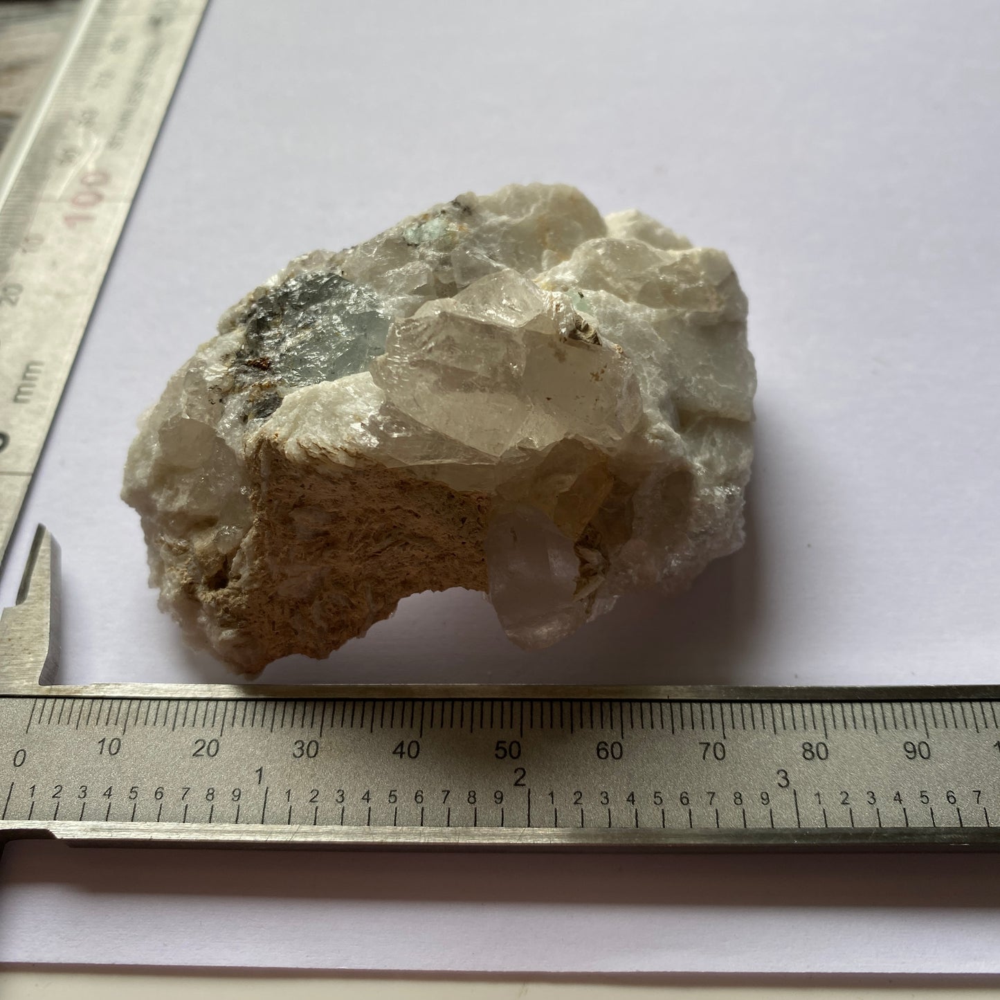 BERYL ON ALBITE MATRIX - SHIGAR VALLEY, PAKISTAN. 120g MF3936