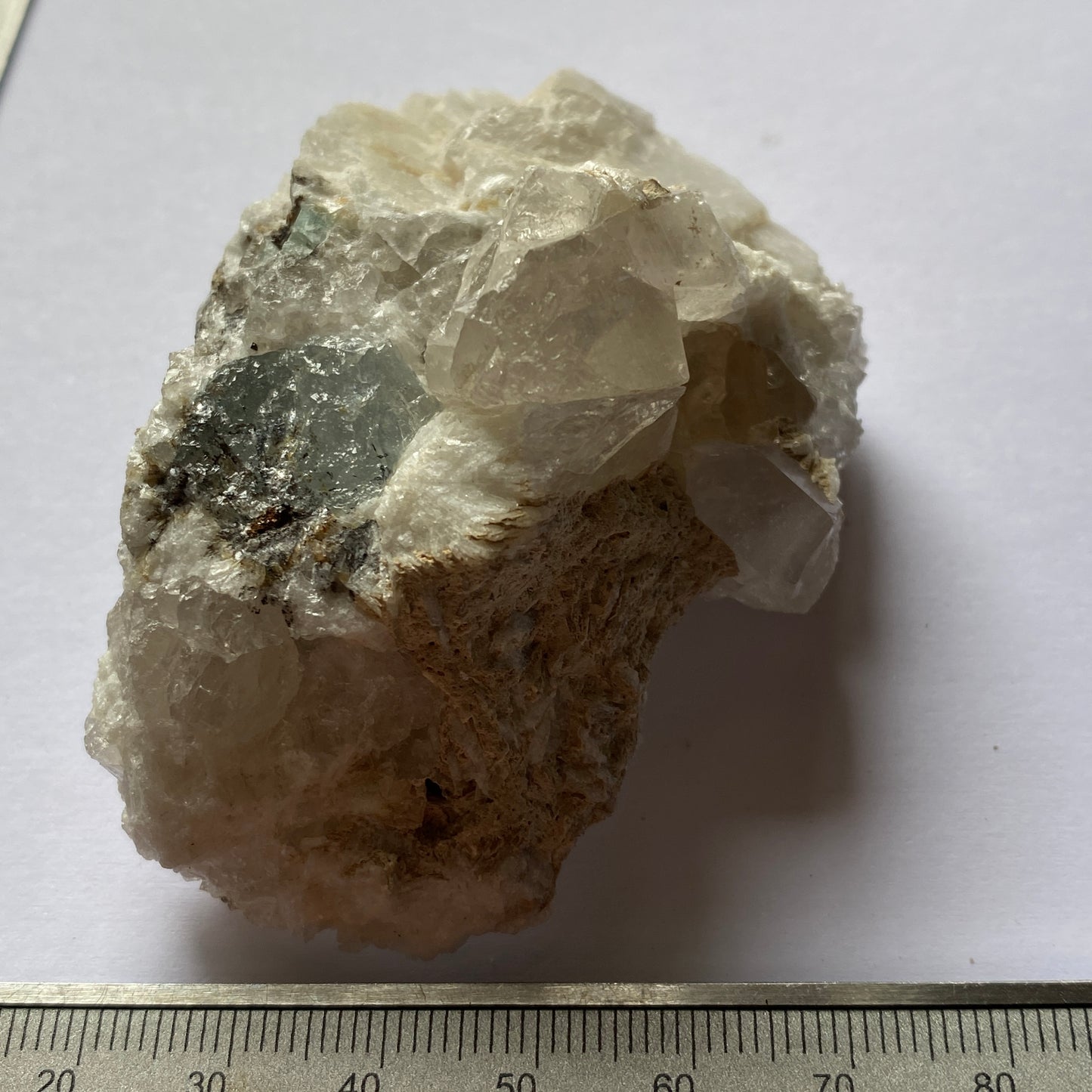 BERYL ON ALBITE MATRIX - SHIGAR VALLEY, PAKISTAN. 120g MF3936