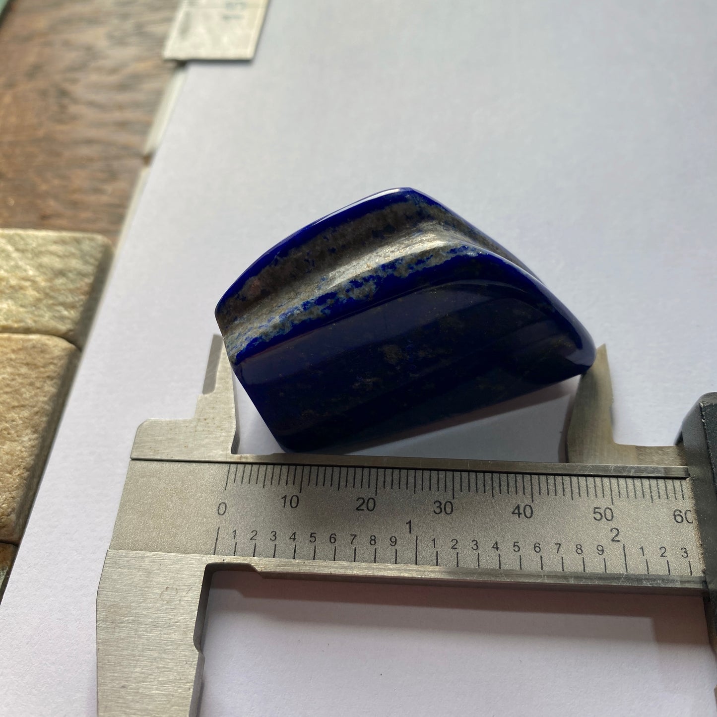 LAPIS LAZULI GEMSTONE = KOKCHA VALLEY, BADAKHSHAN, AFGANISTAN 48g MF5374