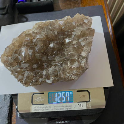 QUARTZ CRYSTAL ASSEMBLAGE : GOONVEAN PIT, NANDEAN, CORNWALL 1257g MF4601