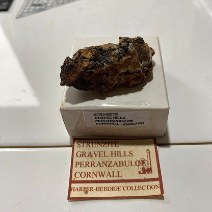 STRUNZITE : GRAVEL HILL MINE, PERRANZABULOE, CORNWALL , ENGLAND 21g MF4662