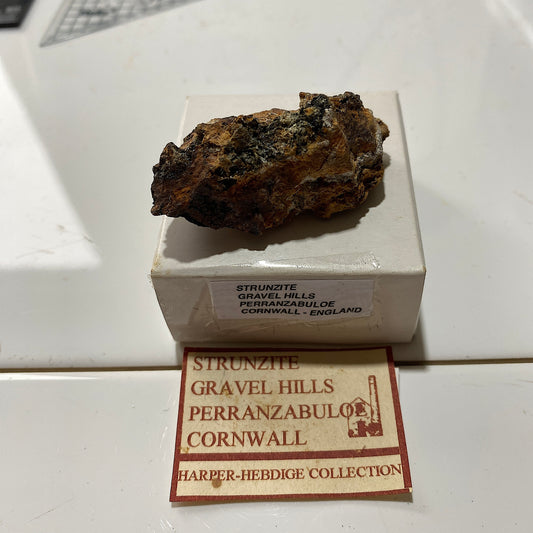 STRUNZITE : GRAVEL HILL MINE, PERRANZABULOE, CORNWALL , ENGLAND 21g MF4662