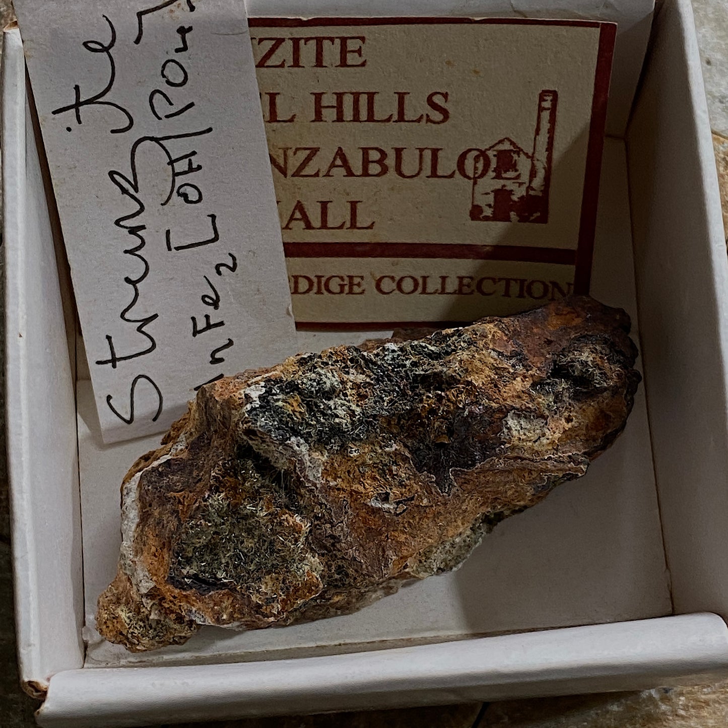 STRUNZITE : GRAVEL HILL MINE, PERRANZABULOE, CORNWALL , ENGLAND 21g MF4662