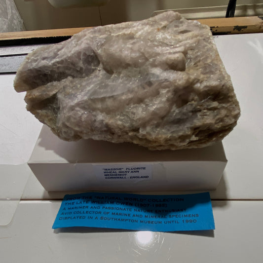 "MASSIVE " FLUORITE : WHEAL MARY ANN, MENHENIOT, CORNWALL. 511g MF4663