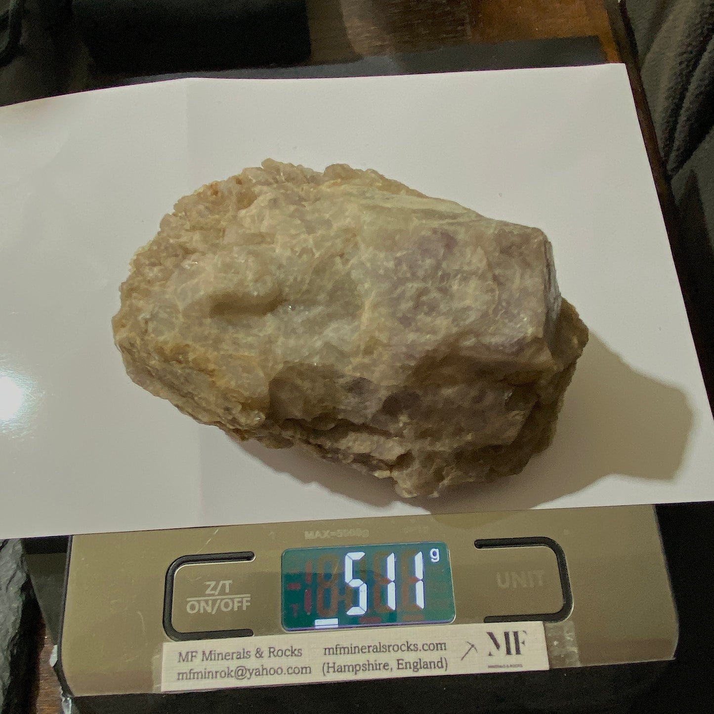 "MASSIVE " FLUORITE : WHEAL MARY ANN, MENHENIOT, CORNWALL. 511g MF4663