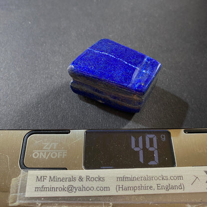 LAPIS LAZULI GEMSTONE - KOKCHA VALLEY, BADAKHSHAN, AFGHANISTAN 49g [245Ct] MFG5378