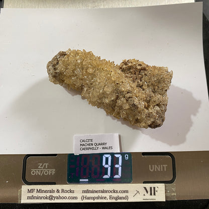 CALCITE FROM MACHEN QUARRY, CAERPHILLY, WALES, U.K.  93g MF5321