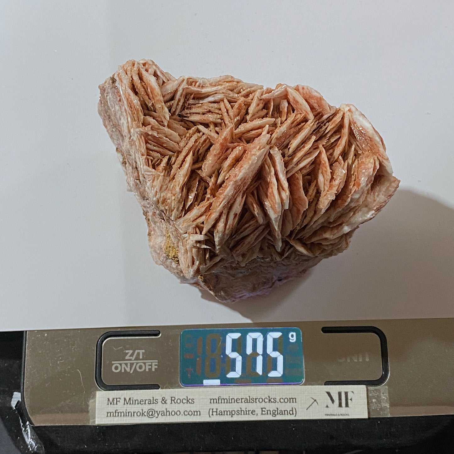 BARYTE WITH CALCITE ; TAFF'S WELL, PENTYRCH, WALES, U.K. 575g MF4622