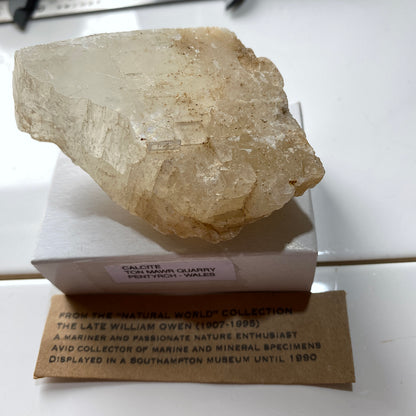 CALCITE FROM TON MAWR QUARRY, PENTYRCH, WALES. 133g MF5322