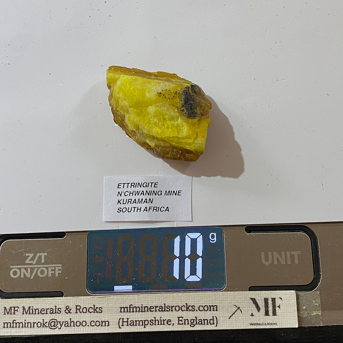 ETTRINGITE RARE MINERAL FROM N'CHWANING MINE, SOUTH AFRICA  10g. MF5342