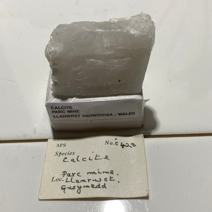 CALCITE : PARC MINE, LLANWRST,SNOWDONIA, WALES. 31g MF4625