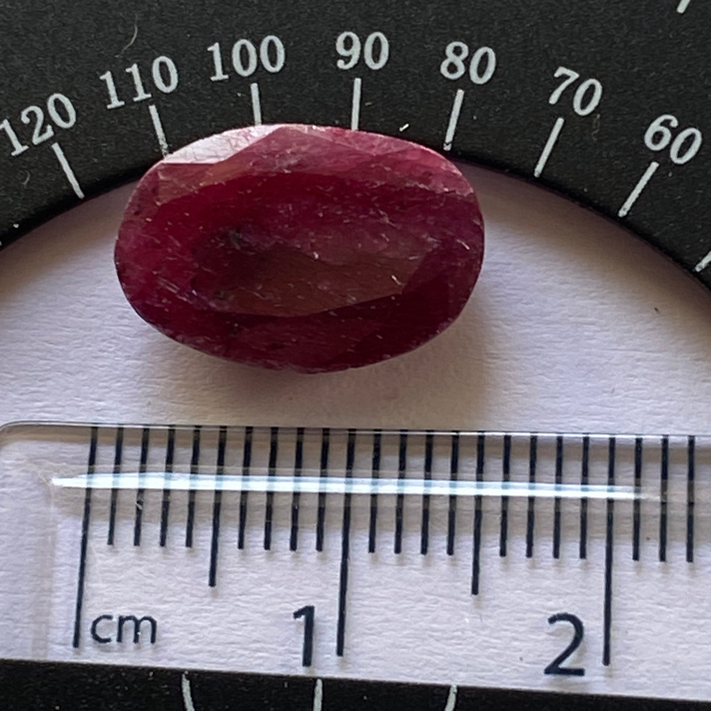 RUBY CORUNDUM GEMSTONE - HUNZA, GILGIT-BALTISTAN, PAKISTAN 6.30Ct MFG72