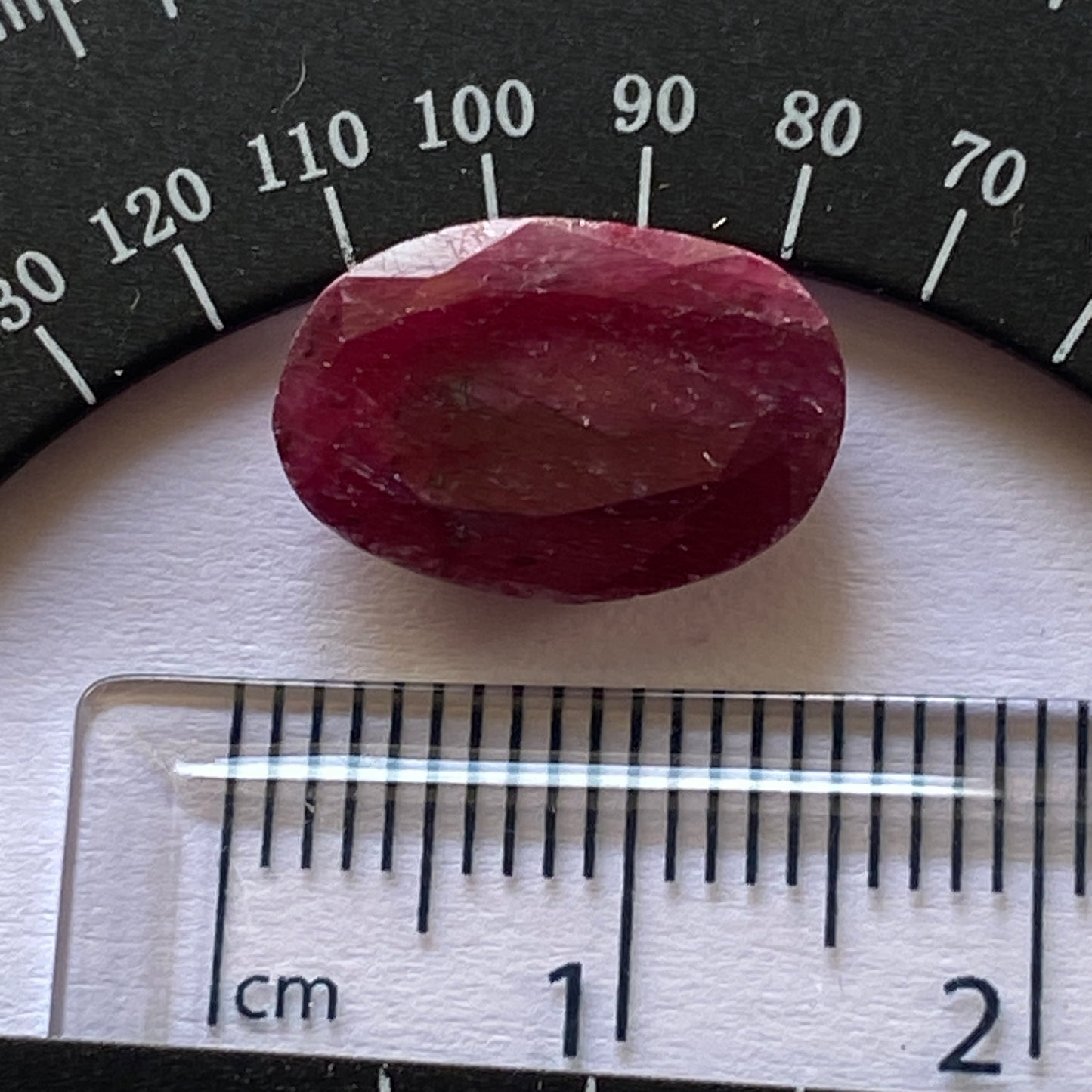 RUBY CORUNDUM GEMSTONE - HUNZA, GILGIT-BALTISTAN, PAKISTAN 6.30Ct MFG72