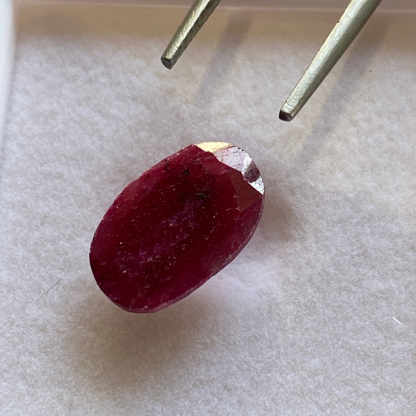 RUBY CORUNDUM GEMSTONE - HUNZA, GILGIT-BALTISTAN, PAKISTAN 6.30Ct MFG72